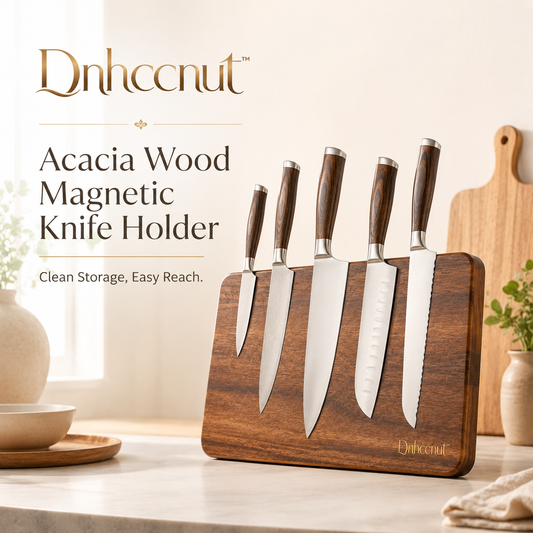 Dnhccnut™ Acacia Wood Magnetic Knife Holder