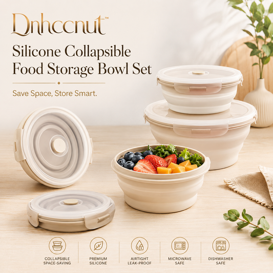Dnhccnut™ Silicone Collapsible Food Storage Bowl Set