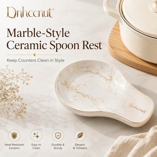 Dnhccnut™ Marble-Style Ceramic Spoon Rest